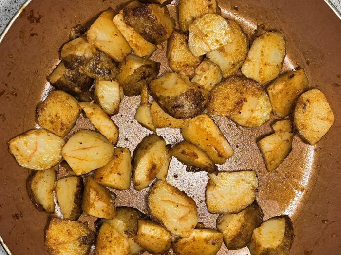 Spicy Leftover Potatoes