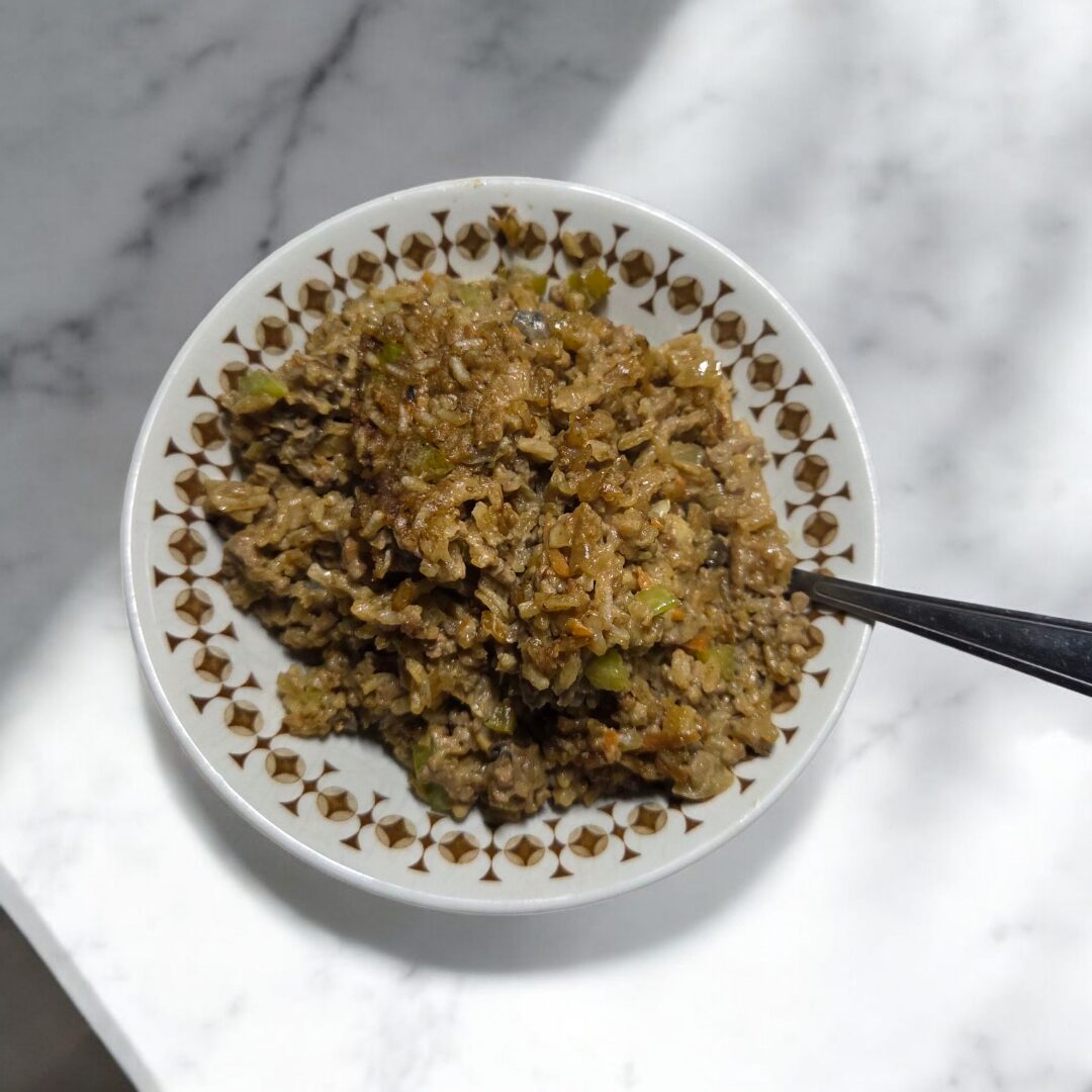 Mushroom, Ground Beef and Rice Casserole